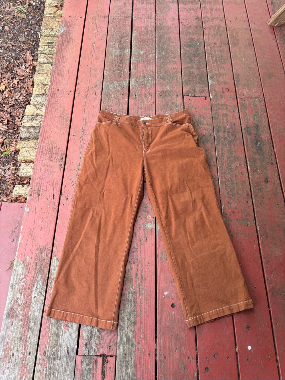 Emmett Wide-Leg Pants in Warm Brown